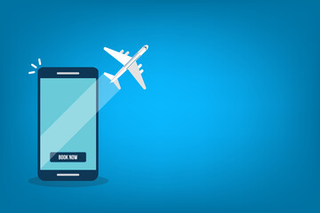 Book online your flight, smartphone ticket booking app