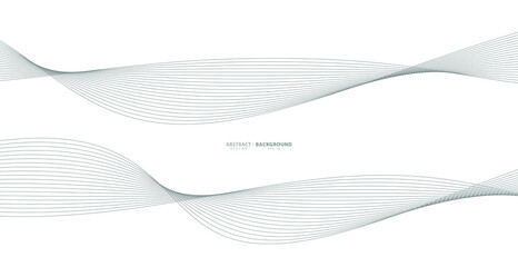 Abstract wavy stripes on a white background isolated. Wave line art, Curved smooth design. Vector illustration EPS 10.