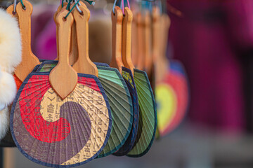 When traveling in Korea, you can see cute bags and various colors sold on the street.