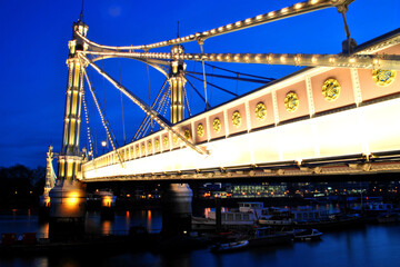 Albert Bridge River Thames London England