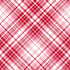 Seamless pattern in red, pink and white colors for plaid, fabric, textile, clothes, tablecloth and other things. Vector image. 2