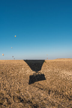 Hot Air Ballon Desert Landscape