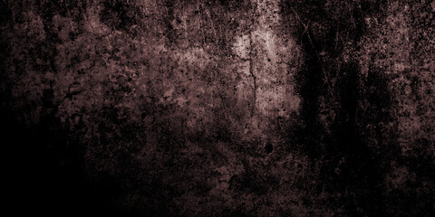 Dark maroon shabby walls. Scary cement texture