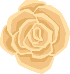 Rose symbol icon line silhouette