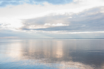 Scenic view of cloudy sky and sea