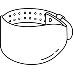 Leather weightlifting belt
