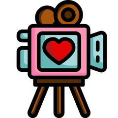 wedding video line icon © sittipat