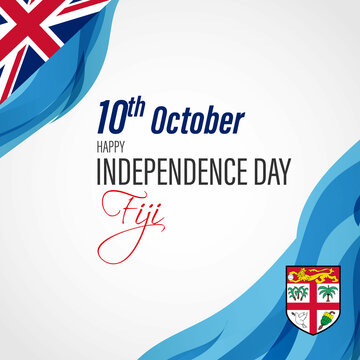 vector illustration for Fiji independence day.