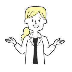 身振りを交えながら説明している医師