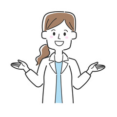 身振りを交えながら説明している医師