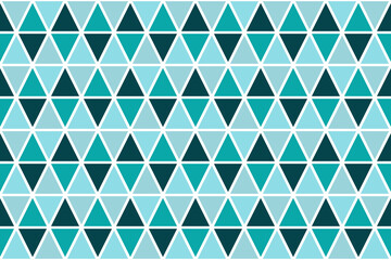 blue green mint triangle geometric modern abstract seamless pattern. design for background, carpet, wallpaper backdrop, clothing, wrapping, batik, fabric. embroidery style. vector.