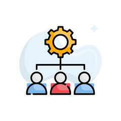 Outcomes vector filled outline icon style illustration. EPS 10 file