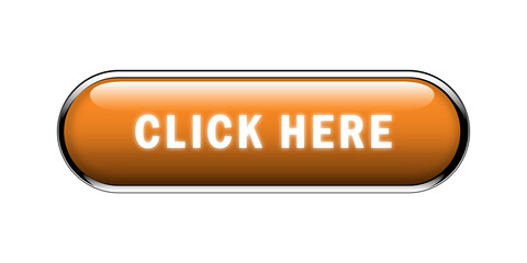 Click here glossy button clicking icon. Click here vector web button. 
Click here, UI button concept. Vector illustration