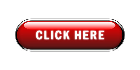 Click here glossy button clicking icon. Click here vector web button. 
Click here, UI button concept. Vector illustration