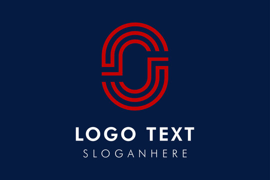 Simple stylized letter o logo template