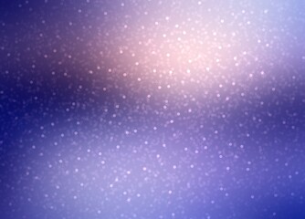 Sparkles shimmering on winter night glowing background deep blue color. Half transparent effect. Magical snowy defocus landscape.