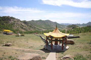 Ariyabal Meditation Temple in Gorkhi-Terelj National Park, Mongolia