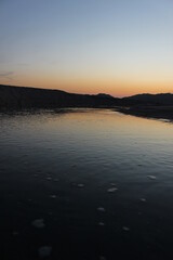 瀬戸内海　虹ヶ浜海水浴場の空と海　山口県光市の風景