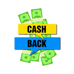 Cashback loyalty program concept.