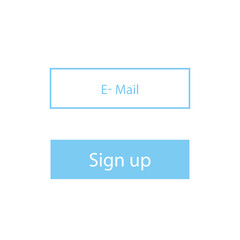  sign up button. concept of signup on site or apply now to community and open registration