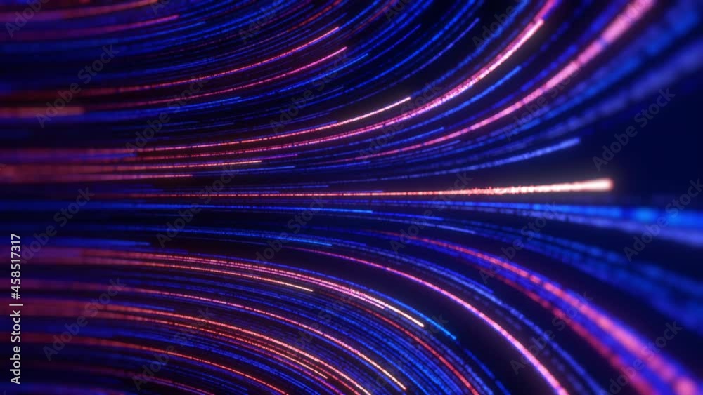 Poster abstract technology background, big data digital line wave business concept, loop video