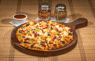 Chinese Food veg Pizza