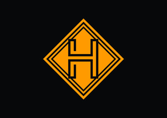 H letter new logo and icon design template