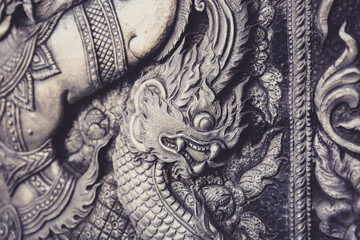 Phaya Naga carving
