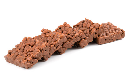chocolate chip cookies on a white background.