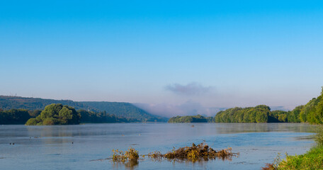 early morning over the Dniester river
