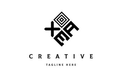 Obraz premium XAE rectangle three latter logo vector