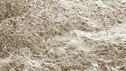 Shiny yellow gold foil abstract texture background