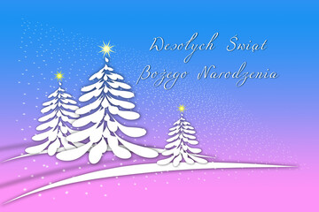 Wesołych Świąt Bożego Narodzenia karta