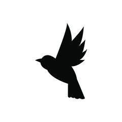 Bird vector icon. fly illustration sign. food symbol. meat logo.