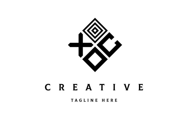 XCO rectangle three latter logo vector