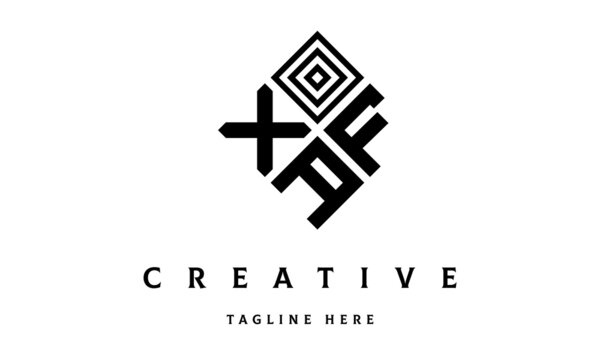 XFA rectangle three latter logo vector