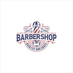 Barbershop Logo Design Vector Image