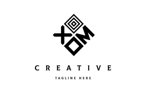 XMO square three latter logo vector	