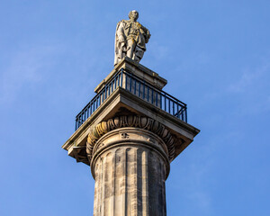 Greys Monument in Newcastle upon Tyne, UK