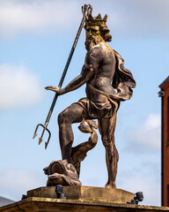 Neptune Statue in Durham, UK