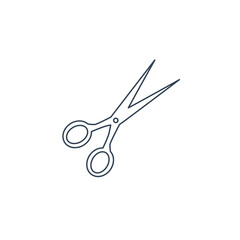 Scissors cut line icons set. Scissors cut line pack symbol vector elements for infographic web