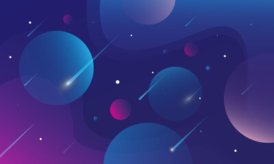 Obraz na płótnie Canvas Abstract background with space. Vector illustration