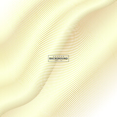 Abstract gold luxurious wave line background - simple texture for your design. gradient background. Modern decoration for websites, posters, banners, EPS10 vector