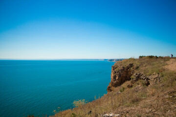 Fototapeta premium view of the coast of the region sea