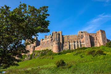 Fototapeta na wymiar Bamburgh Castle in Northumberland, UK