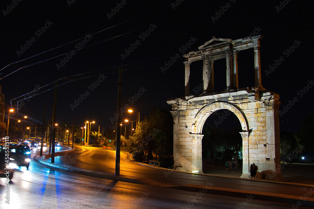 Canvas Prints Hadrian's Gate in Athens , Athens, Greece