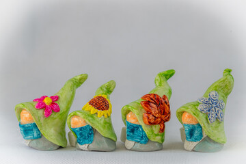 Different Seasons Pandemic Face Masks and Toilet Paper Gnomes