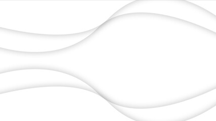 Beautiful White Blank Curve Shapes Background