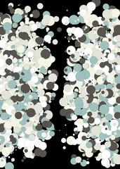 Colorful Universe Distribution Computational Generative Art background illustration