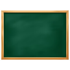 Vector Green Blackboard with Wooden Frame